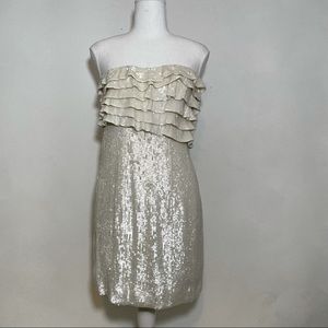 Free People NWT Sequin Strapless Cocktail Dress 4